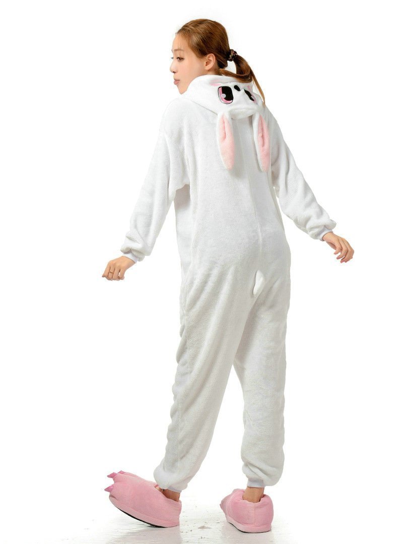 BuyRabbit Kigurumi Pajamas Hoodie Animals Bunny Easter Costume Onesies Now Cheaper With 3 - 5 Days Ship - PajamasBuy