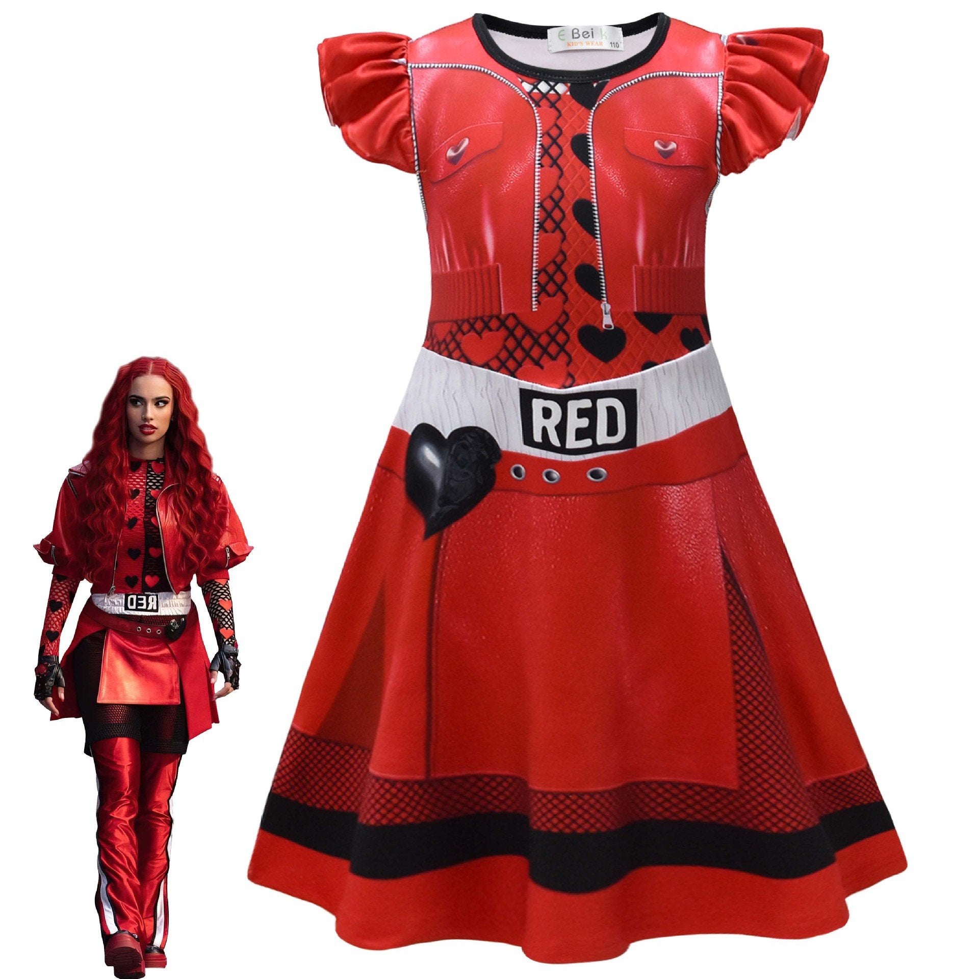 BuyRed from Descendants 4 Queen of Hearts Costume Dresses Now Cheaper With 3 - 5 Days Ship - PajamasBuy