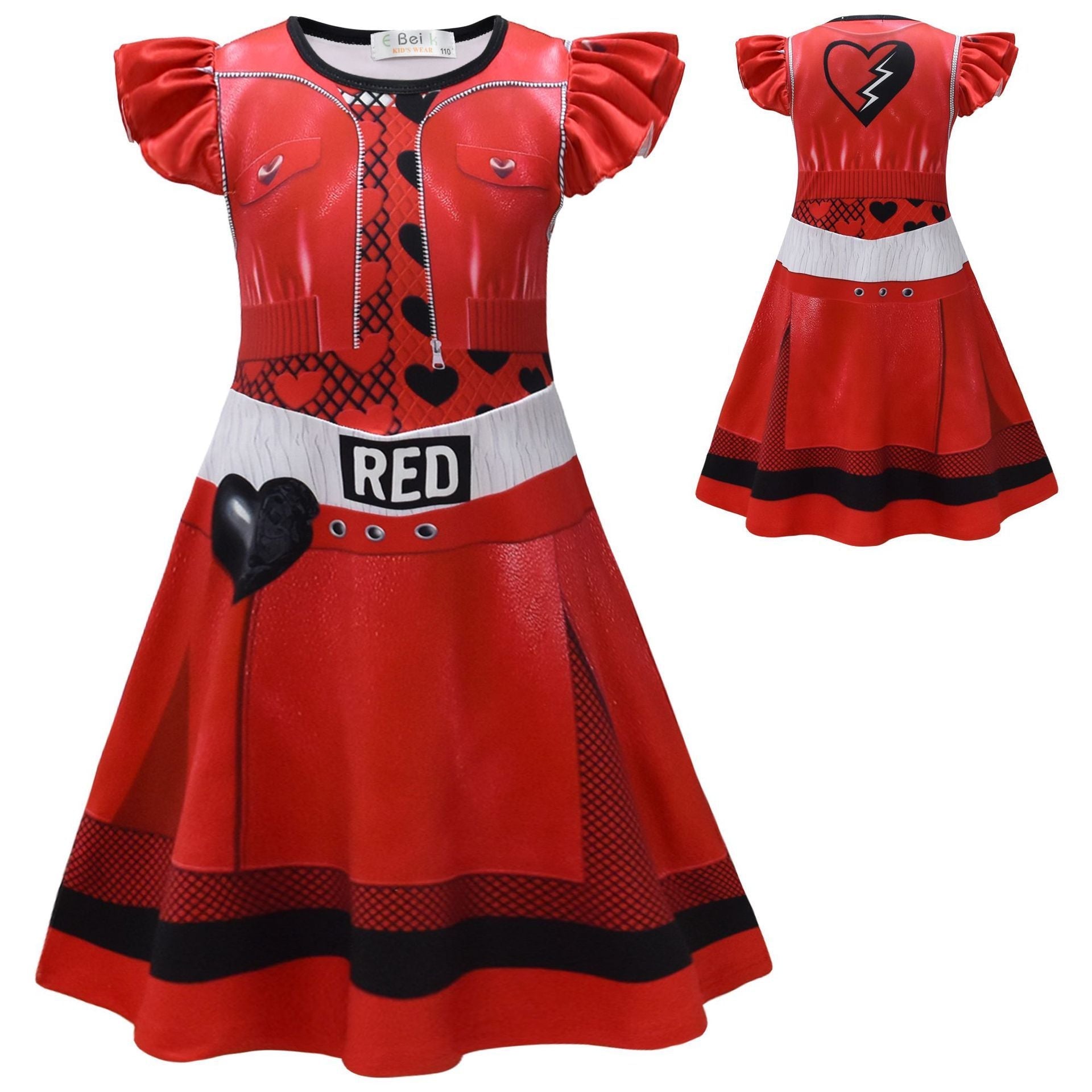 BuyRed from Descendants 4 Queen of Hearts Costume Dresses Now Cheaper With 3 - 5 Days Ship - PajamasBuy