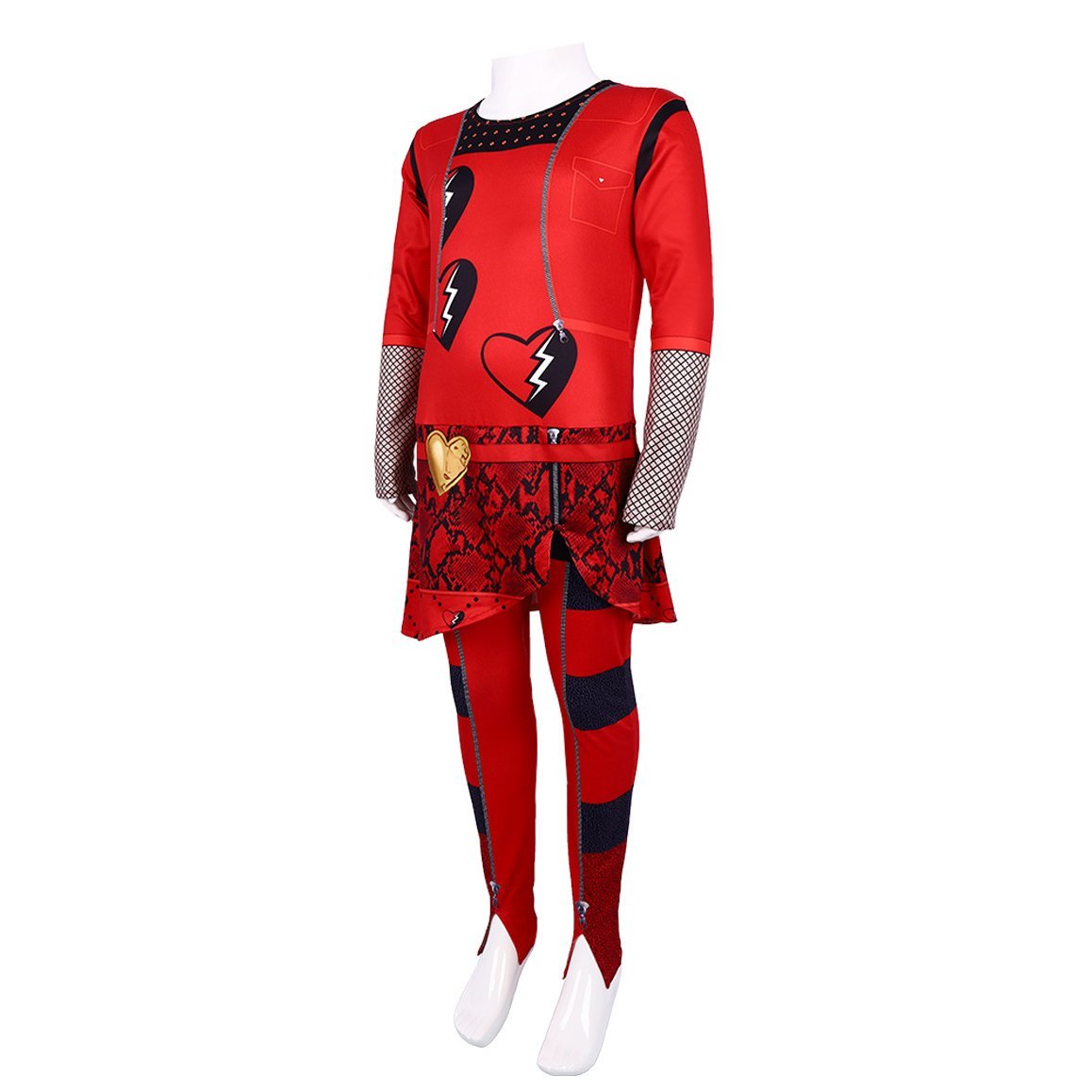 BuyRed from Descendants 4 Queen Of Hearts Costume Jumpsuit For Kids Now Cheaper With 3 - 5 Days Ship - PajamasBuy