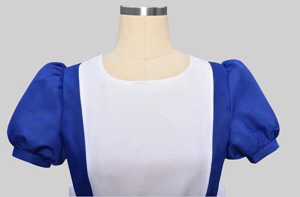 BuyReturns Alice Cosplay Costume Maid Dress Halloween Carnival Blue Outfits Dresses For Women Now Cheaper With 3 - 5 Days Ship - PajamasBuy