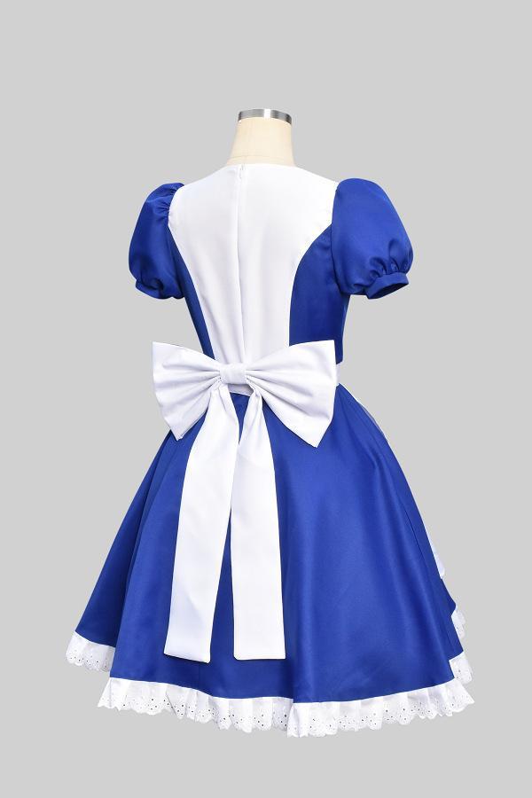 BuyReturns Alice Cosplay Costume Maid Dress Halloween Carnival Blue Outfits Dresses For Women Now Cheaper With 3 - 5 Days Ship - PajamasBuy