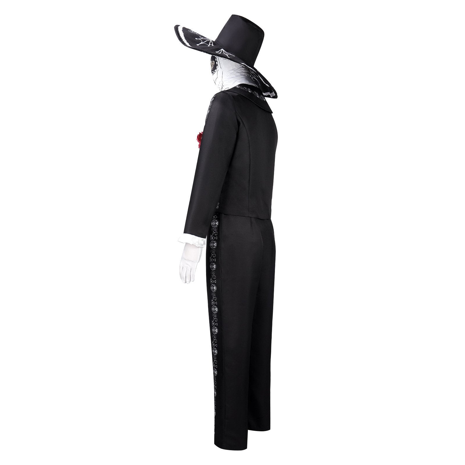 BuyScary Skeleton Suit - Black and White Halloween Pants and Jacket business suit cosplay Now Cheaper With 3 - 5 Days Ship - PajamasBuy