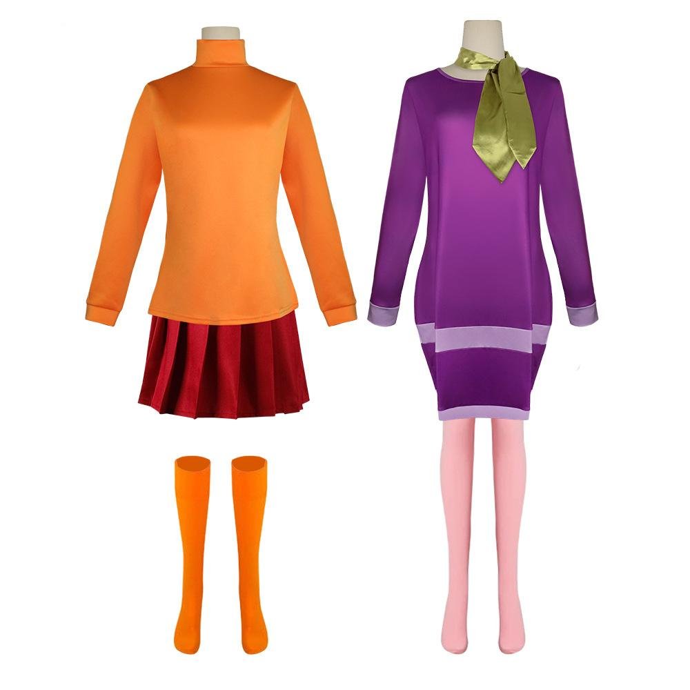 BuyScooby DooVelma daphne costume cosplay Halloween Now Cheaper With 3 - 5 Days Ship - PajamasBuy