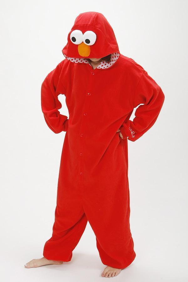 BuySeame Street ELMO Onesie Hoodie Costume Kigurumi Pajamas Now Cheaper With 3 - 5 Days Ship - PajamasBuy