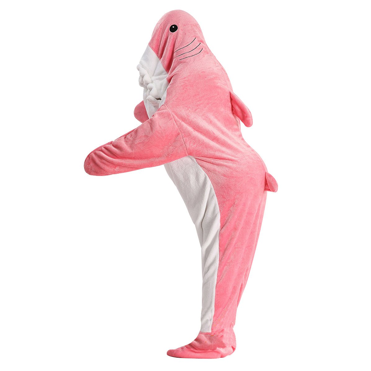 BuyShark Blanket Sleeping Bag Loose Onesies Pajamas Adult Super Soft Fleece Hoodie Now Cheaper With 3 - 5 Days Ship - PajamasBuy