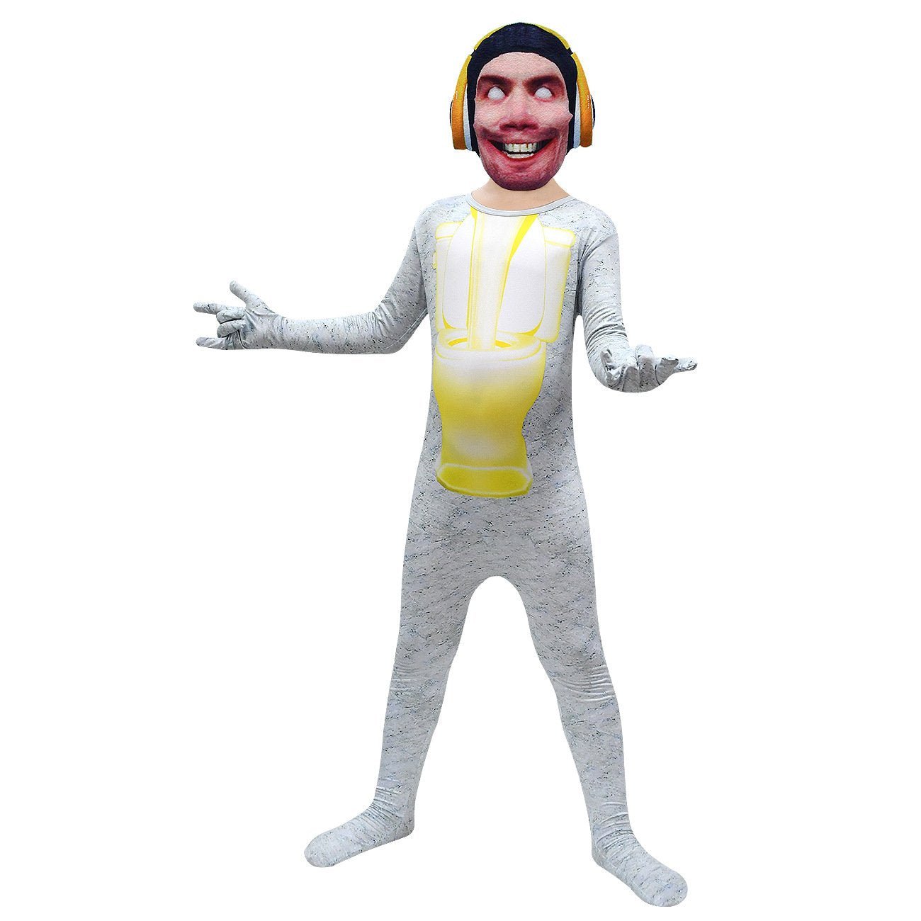 BuySkibidi Toilet White Jumpsuit Titan Tv man Cosplay Costume For Kids Now Cheaper With 3 - 5 Days Ship - PajamasBuy