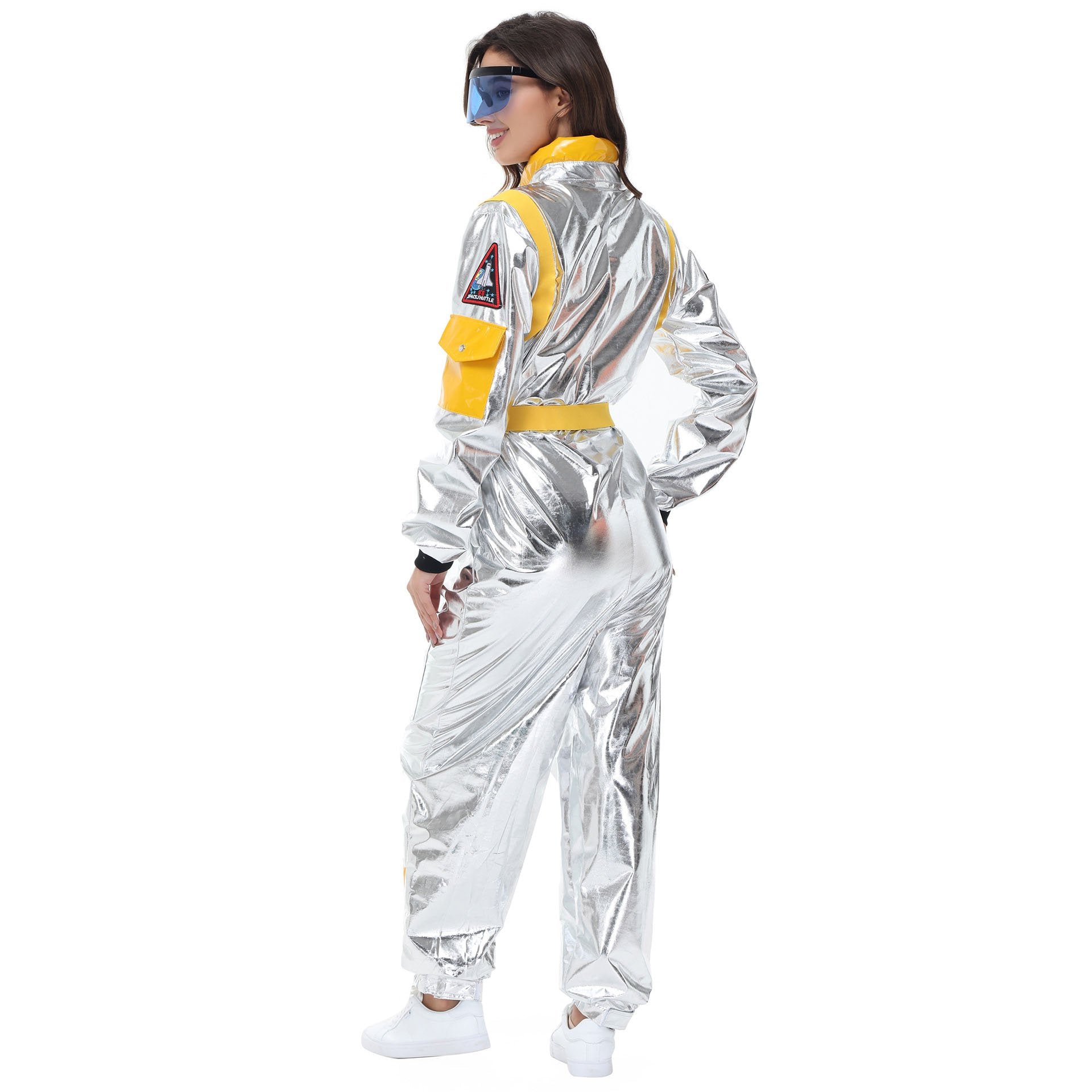 BuySpace Suit Astronaut Couples Costume Carnival Halloween For Women Men Now Cheaper With 3 - 5 Days Ship - PajamasBuy