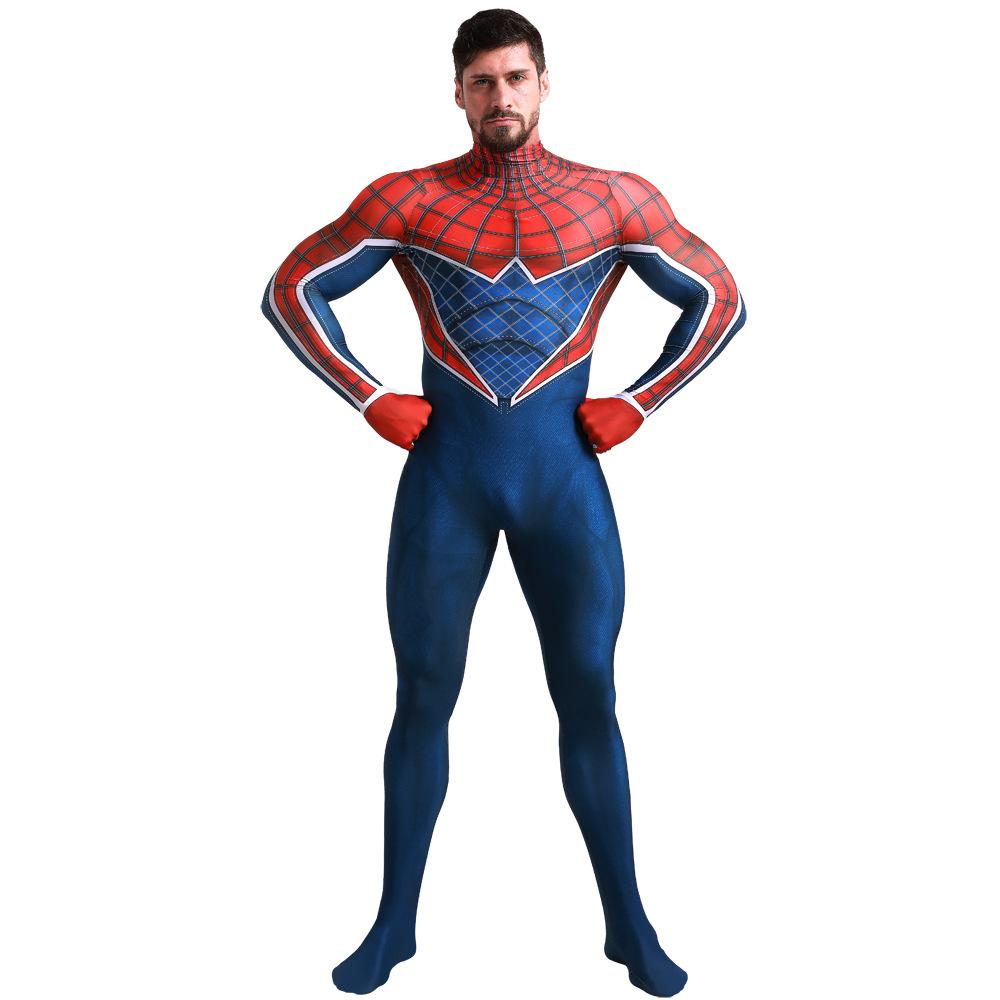 BuySpider - Man Punk Hobart Brown Cosplay Costume Jumpsuit Across the Spider - Verse Edition Now Cheaper With 3 - 5 Days Ship - PajamasBuy