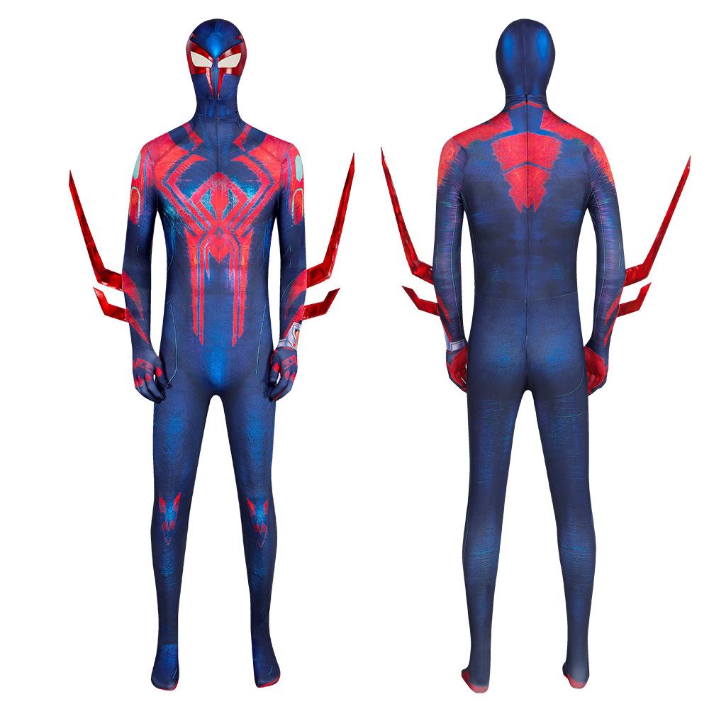 BuySpiderMan Across the Spider Verse Miguel O'Hara 2099 Zentai Cosplay Costume Outfits Halloween Carnival Suit Adults Now Cheaper With 3 - 5 Days Ship - PajamasBuy