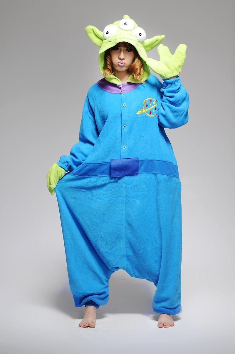 BuySqueeze Toy Story Alien Kigurumi Onesies Pajamas Costumes Now Cheaper With 3 - 5 Days Ship - PajamasBuy