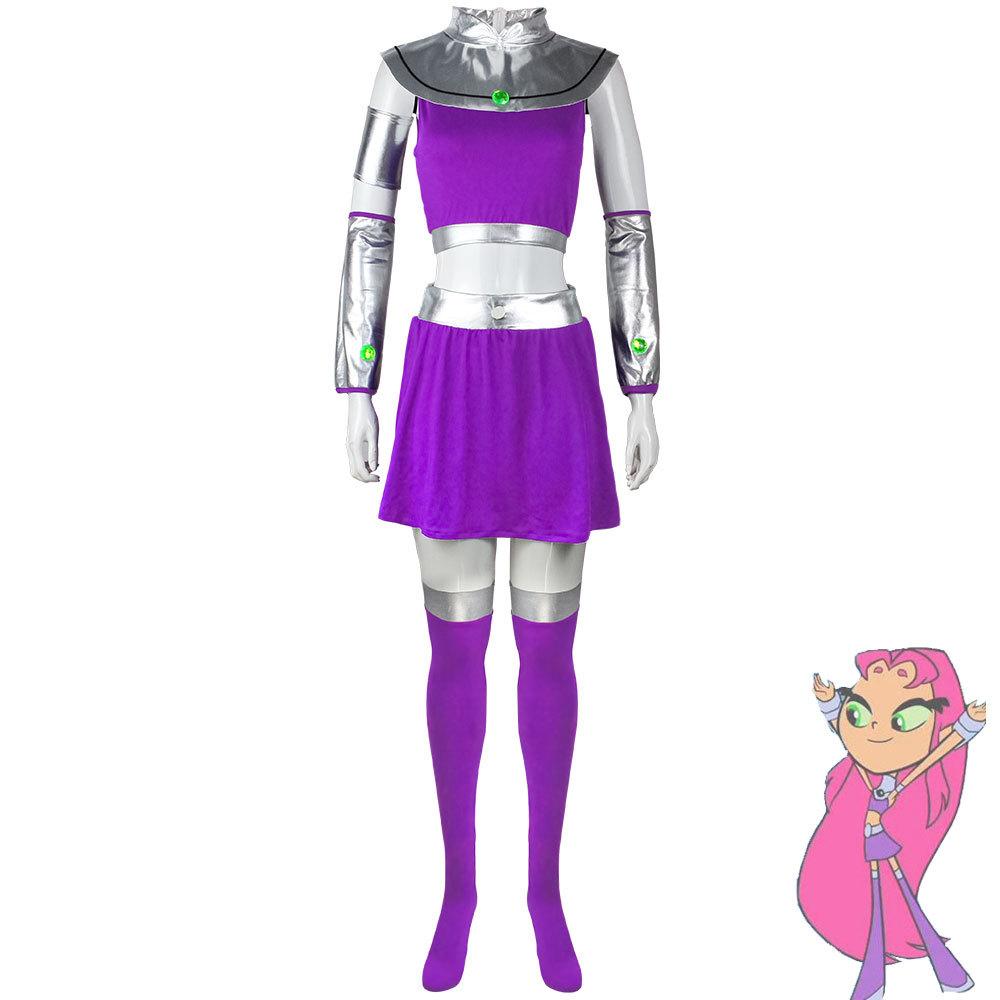 BuyStarfire Costume Teen Titans Cosplay Halloween Now Cheaper With 3 - 5 Days Ship - PajamasBuy