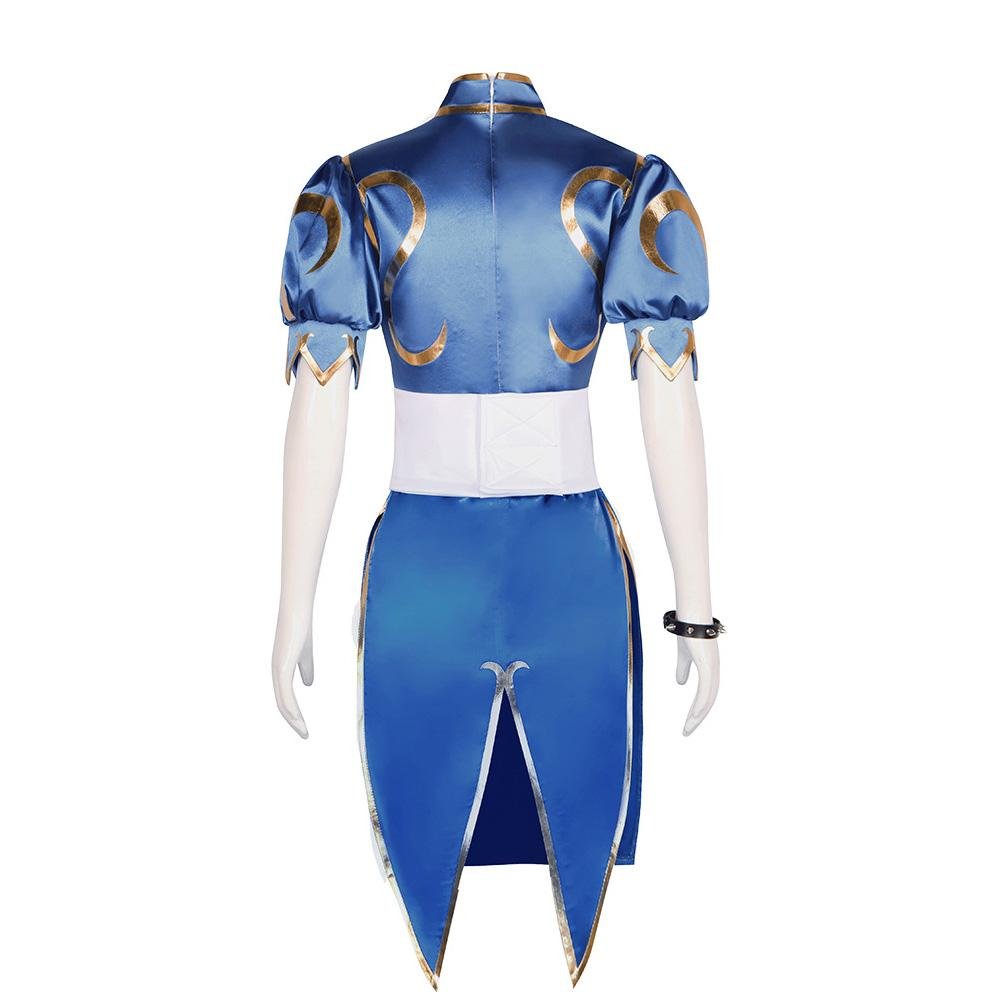 BuyStreet Fighter Chun Li Cheongsam Cosplay Costume Outfits Halloween Carnival Suit Now Cheaper With 3 - 5 Days Ship - PajamasBuy