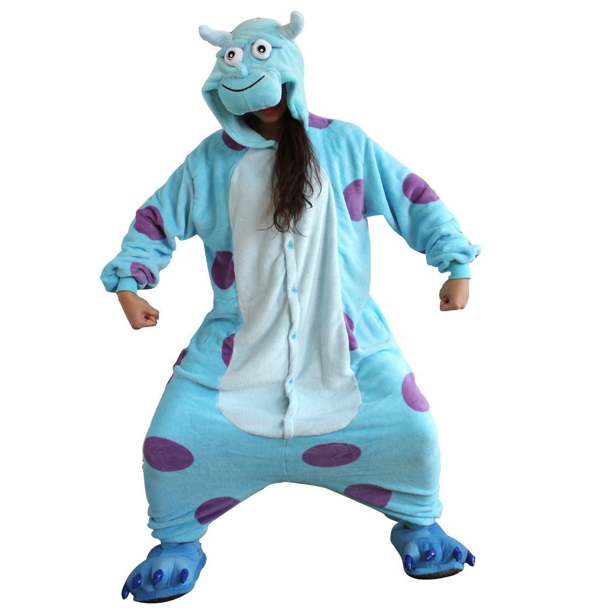 BuySully Monster kigurumi Onesies Animal costume Pajamas for Adult Now Cheaper With 3 - 5 Days Ship - PajamasBuy