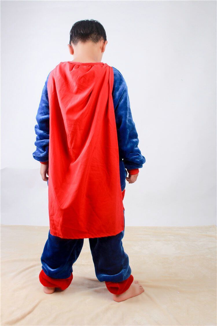 BuySuper Hero Superman Kids Onesies Pajamas Kigurumi Costume Now Cheaper With 3 - 5 Days Ship - PajamasBuy