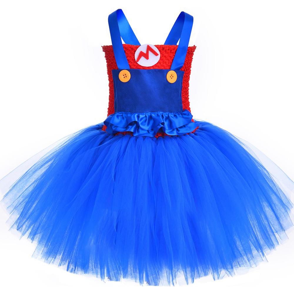 BuySuper Mario Bros Mario Luigi Cartoon Suit Halloween Cosplay Tutu Dress Now Cheaper With 3 - 5 Days Ship - PajamasBuy