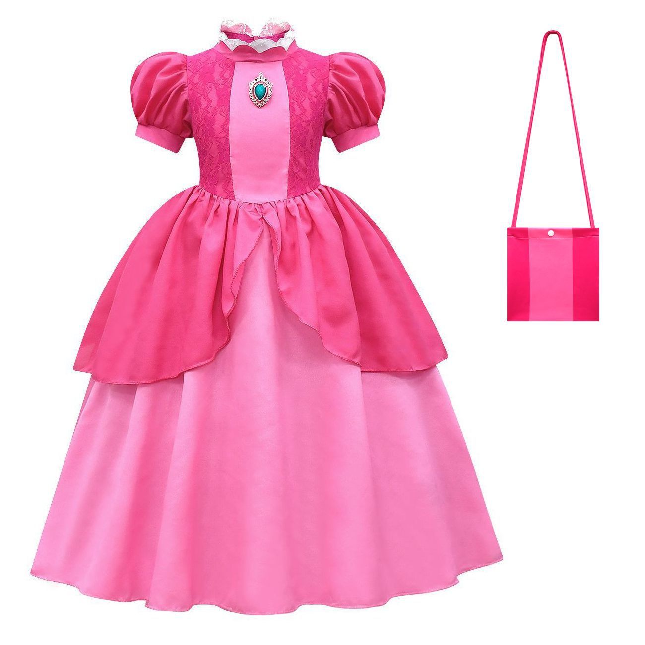 BuySuper Mario Bros Princess Peach Kids Girls Tutu Dress Outfits Cosplay Costume Now Cheaper With 3 - 5 Days Ship - PajamasBuy