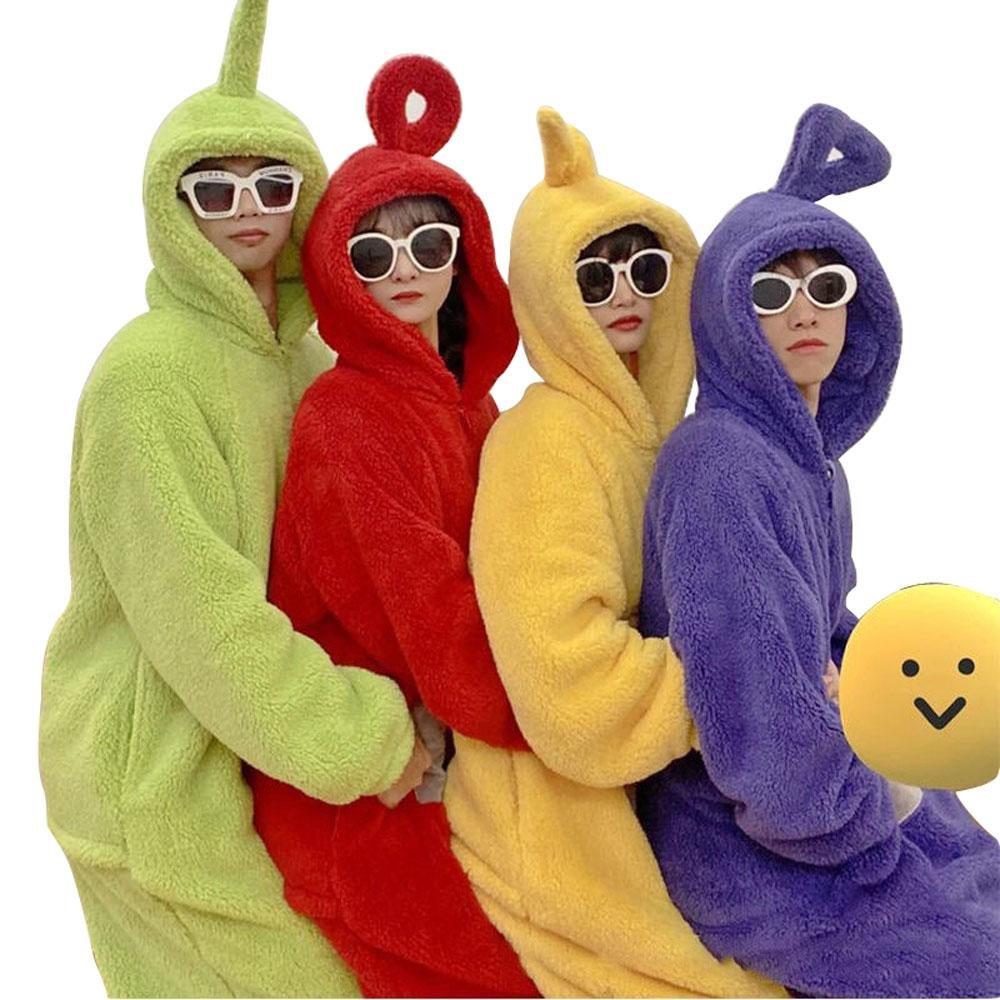 BuyTeletubbies Tinky Winky Dipsy Po Laa Costume Coral Fleece Onesies PajamasFor Kids Adult Now Cheaper With 3 - 5 Days Ship - PajamasBuy