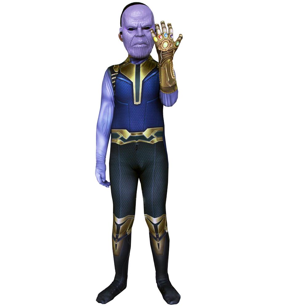 BuyThanos costume Jumpsuit bodysuits Avengers 4 with mask party cosplay Hallowwen Now Cheaper With 3 - 5 Days Ship - PajamasBuy