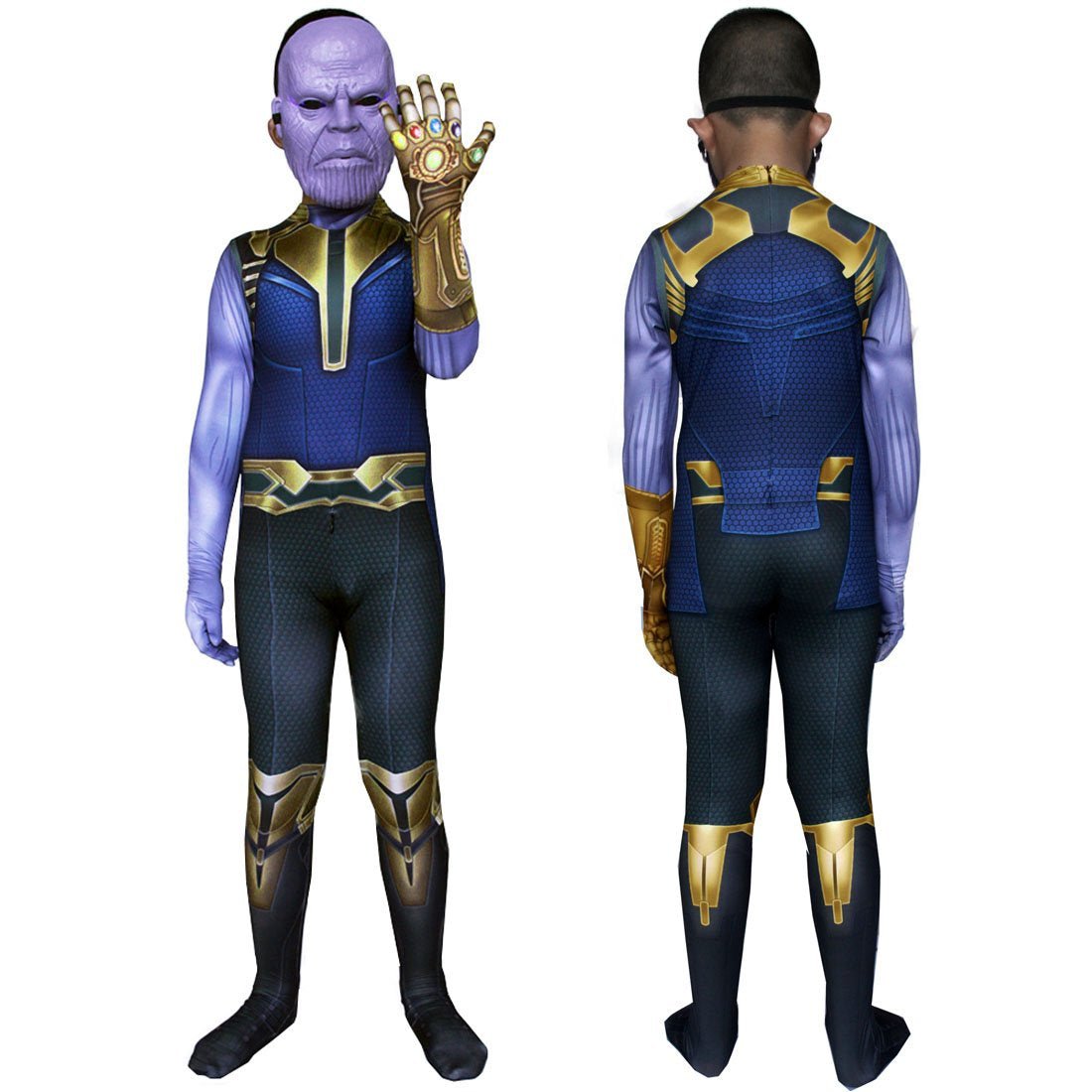 BuyThanos costume Jumpsuit bodysuits Avengers 4 with mask party cosplay Hallowwen Now Cheaper With 3 - 5 Days Ship - PajamasBuy