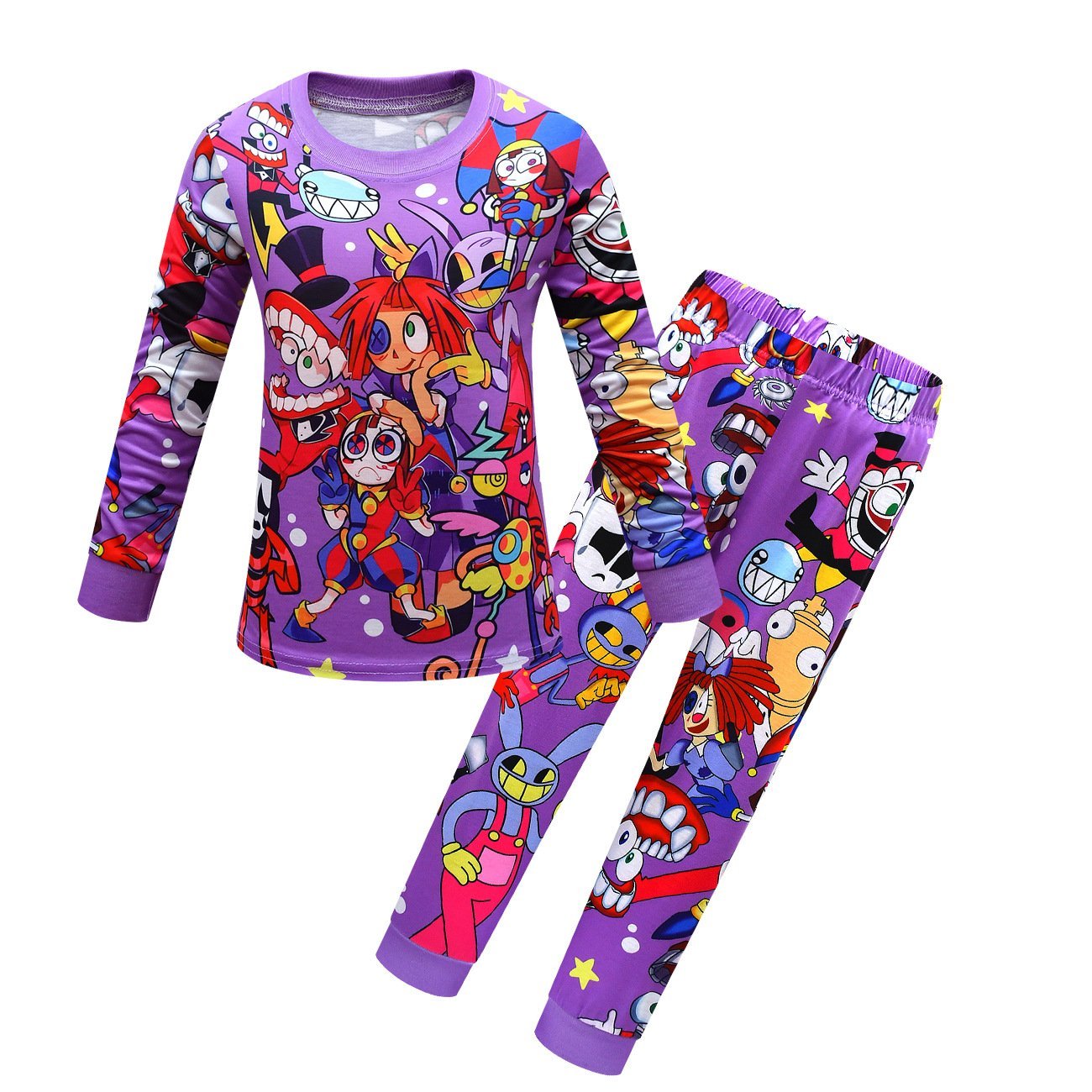 BuyThe Amazing Digital Circus Printing Pajamas Two Piece Suit For Kids Now Cheaper With 3 - 5 Days Ship - PajamasBuy