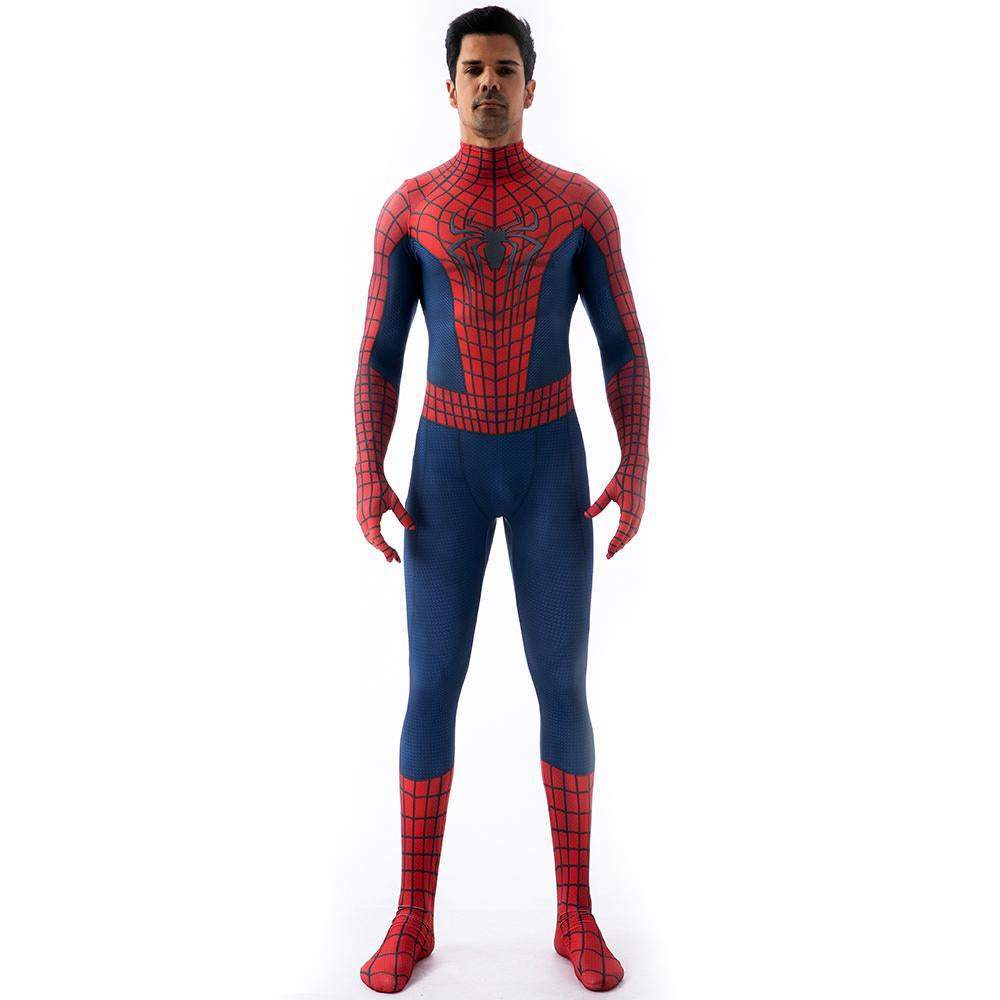 BuyThe Amazing Spider - Man Peter B Parker Costume Cosplay Jumpsuit Halloween Zentai For Adult Kids Now Cheaper With 3 - 5 Days Ship - PajamasBuy