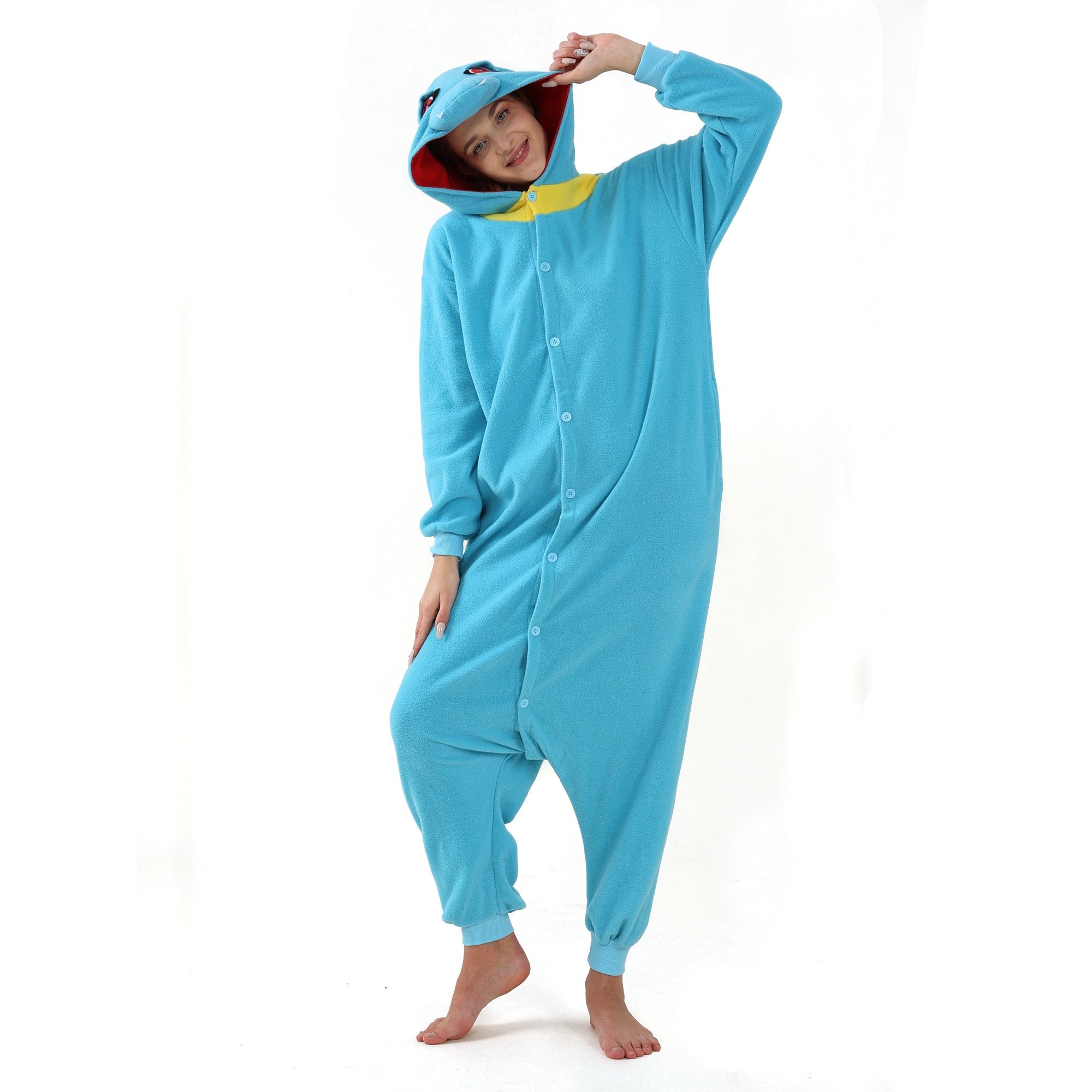 BuyTotodile Kigurumi Onesies Anime Pokemon Pajamas Pyjamas Halloween Costume Now Cheaper With 3 - 5 Days Ship - PajamasBuy