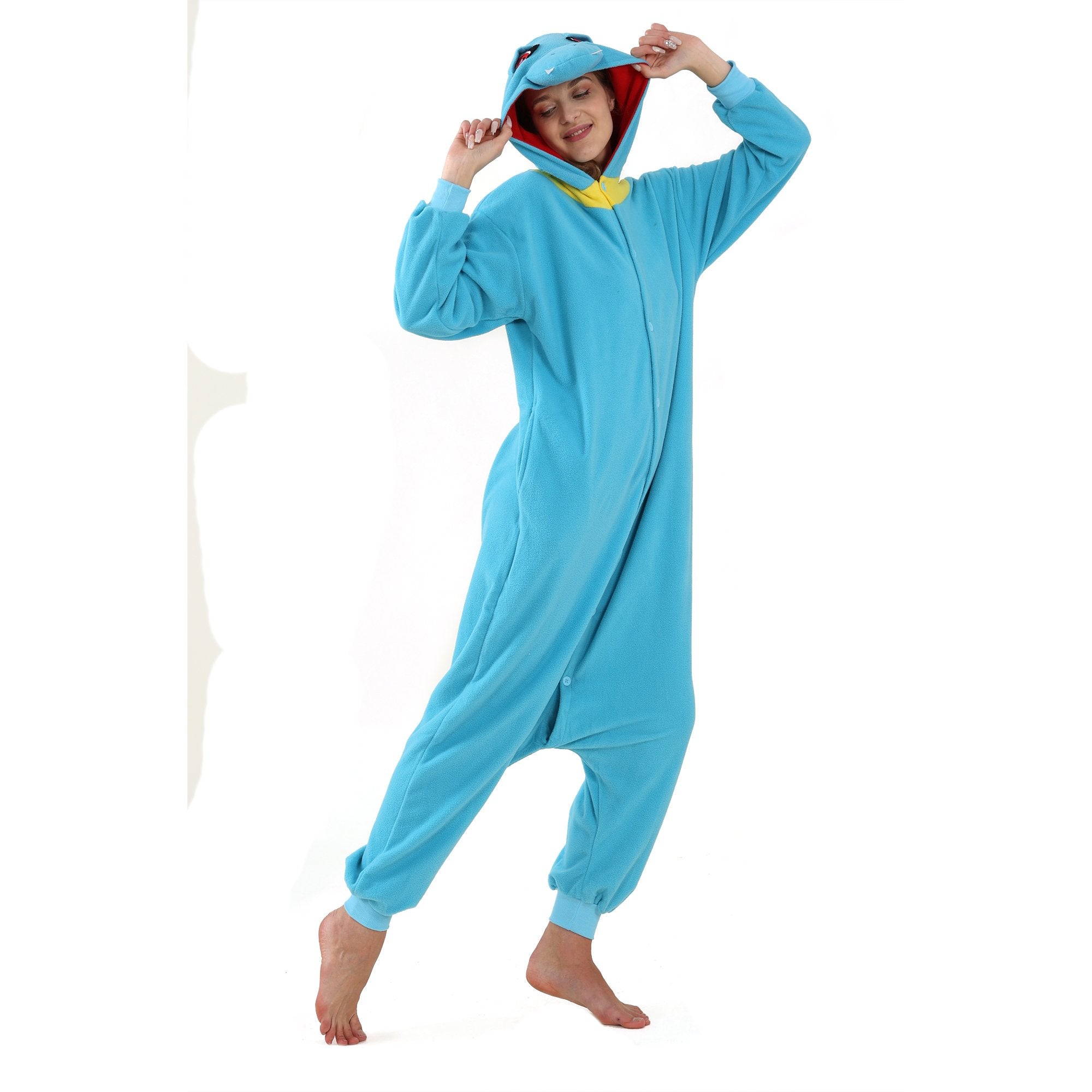 BuyTotodile Kigurumi Onesies Anime Pokemon Pajamas Pyjamas Halloween Costume Now Cheaper With 3 - 5 Days Ship - PajamasBuy