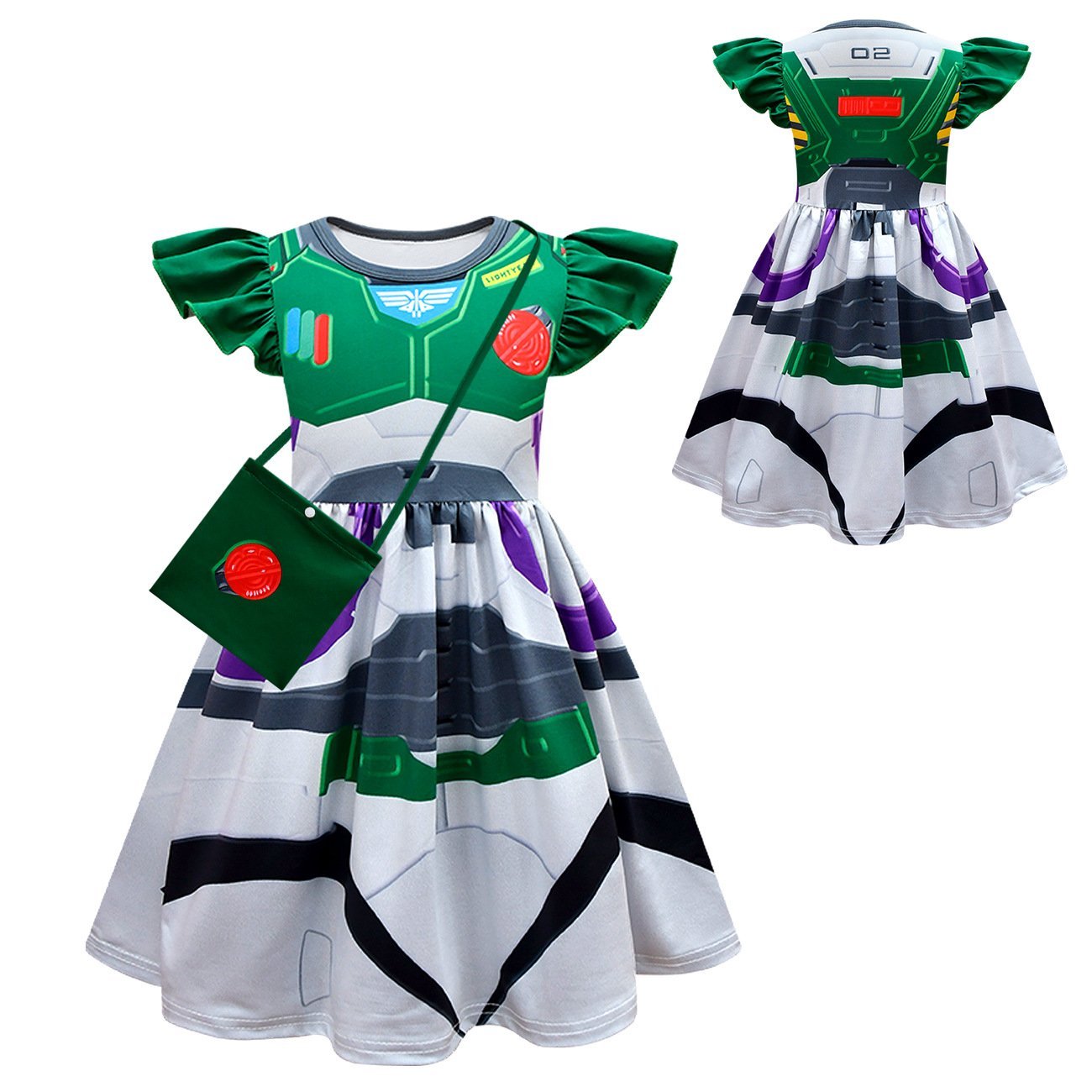 BuyToy Story 4 Miss Buzz Lightyear Costume Dress For Kids Girls Now Cheaper With 3 - 5 Days Ship - PajamasBuy