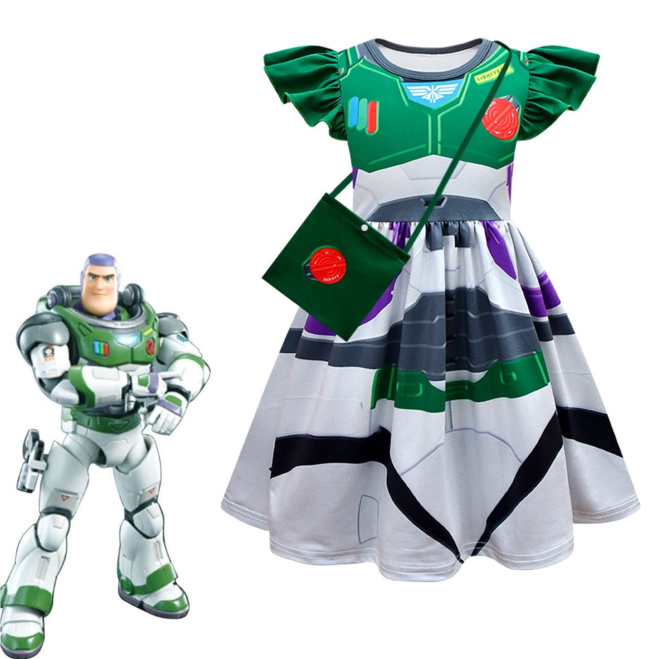 BuyToy Story 4 Miss Buzz Lightyear Costume Dress For Kids Girls Now Cheaper With 3 - 5 Days Ship - PajamasBuy