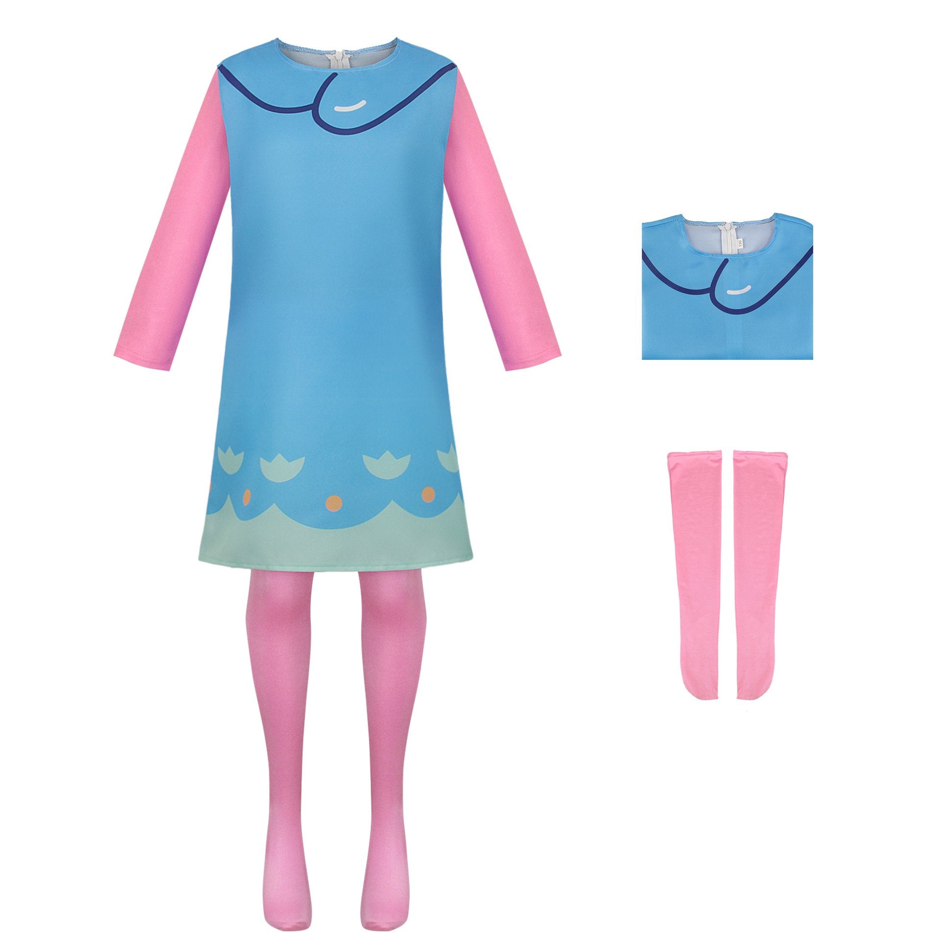 BuyTrolls Princess Poppy Branch Cosplay costume dress For kid Now Cheaper With 3 - 5 Days Ship - PajamasBuy