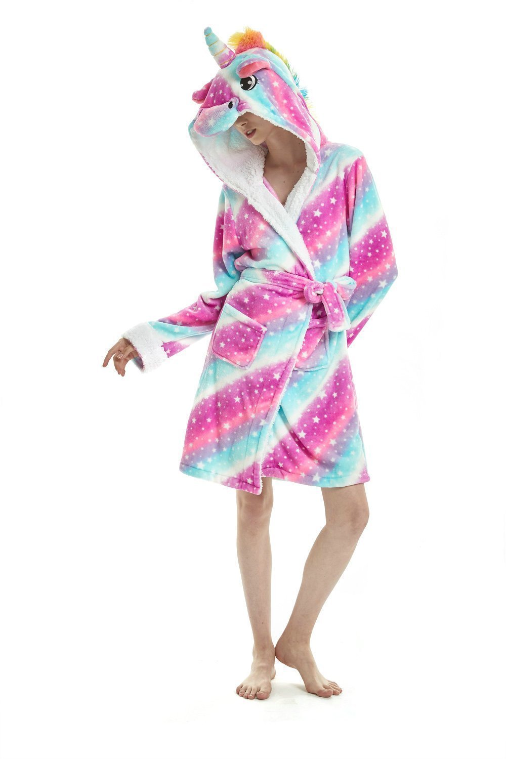 BuyUnicorn Kigurumi Adult Animal Pajamas Softest Bath Robe Now Cheaper With 3 - 5 Days Ship - PajamasBuy