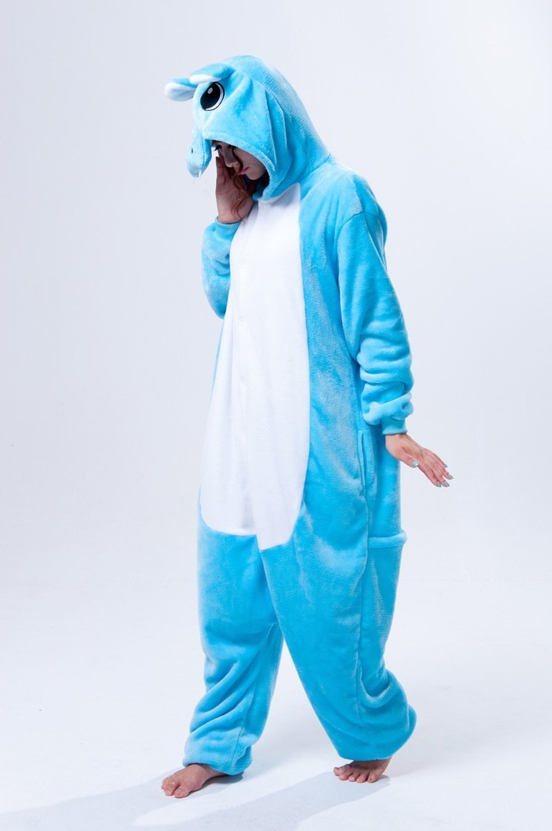 BuyUnisex Adult Hippo Onesies Hoodie kigurumi Costume Pajamas Now Cheaper With 3 - 5 Days Ship - PajamasBuy