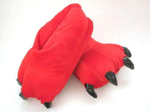 BuyUnisex Animal Red bird Fox Ali cosplay Kigurumi fleece slippers shoes Now Cheaper With 3 - 5 Days Ship - PajamasBuy