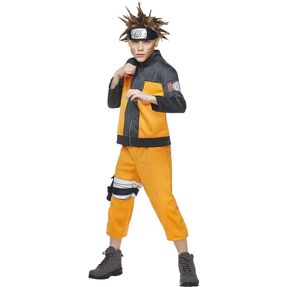 BuyUzumaki Naruto Costumes for Kids Anime Cosplay Halloween Party Ninja Wear Now Cheaper With 3 - 5 Days Ship - PajamasBuy