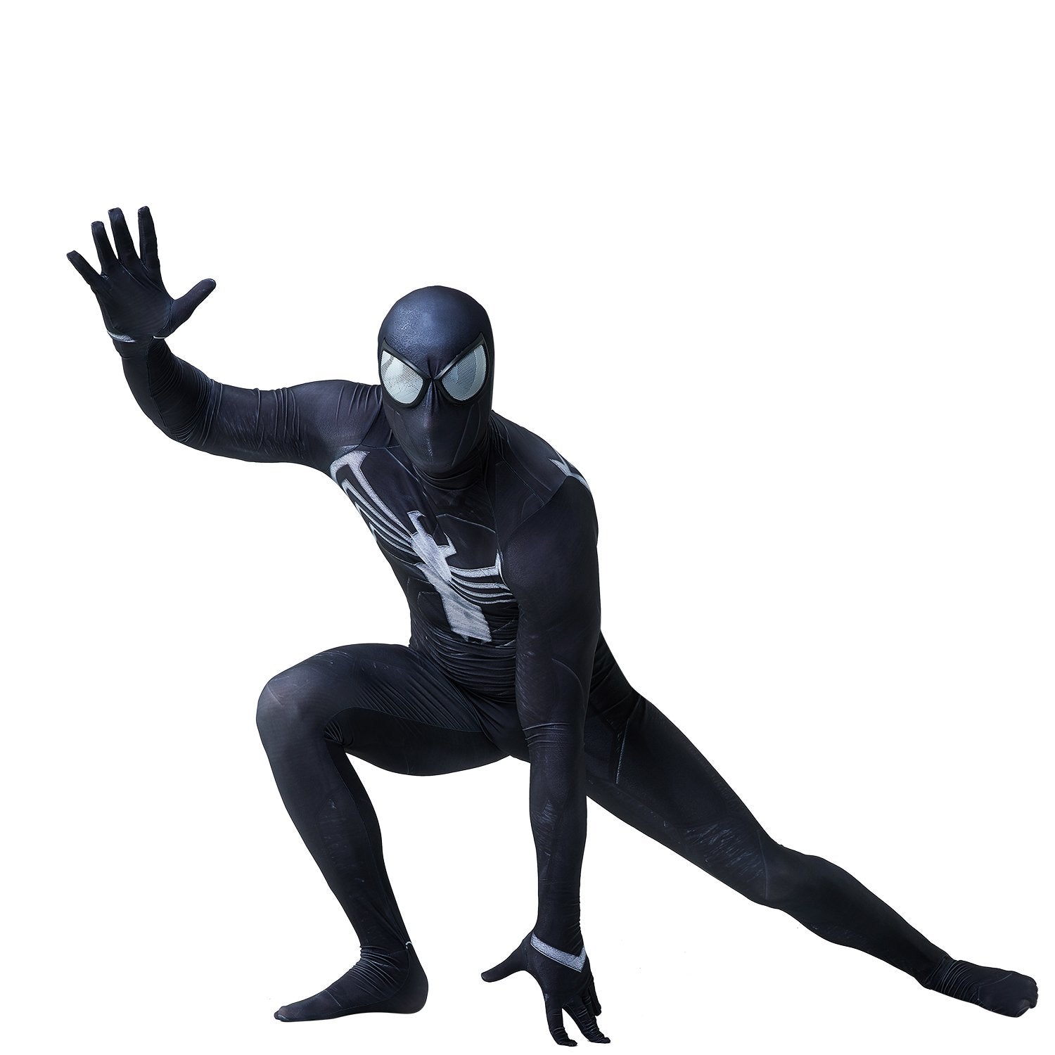 BuyVenom 2 Spider - Man Black Tight Jumpsuit Costume for Adults and Kids Now Cheaper With 3 - 5 Days Ship - PajamasBuy