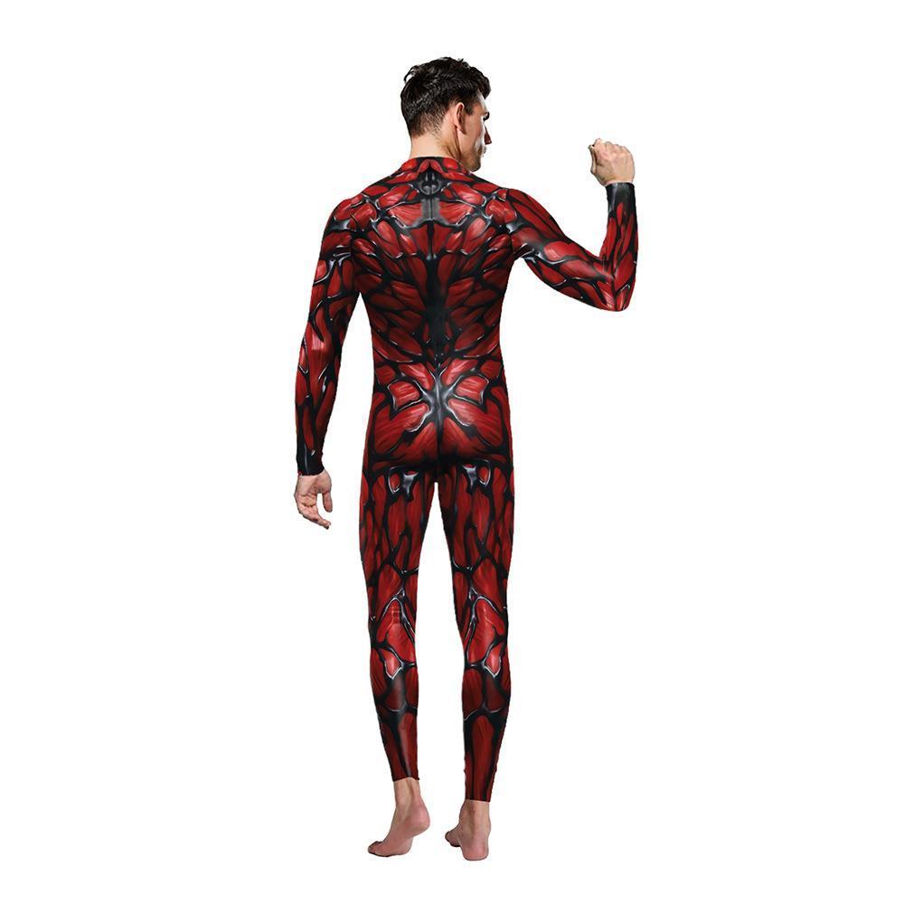 BuyVenom Cosplay Costume Jumpsuit Halloween Party Bodysuit Outfit Zentai for Adults Men Now Cheaper With 3 - 5 Days Ship - PajamasBuy