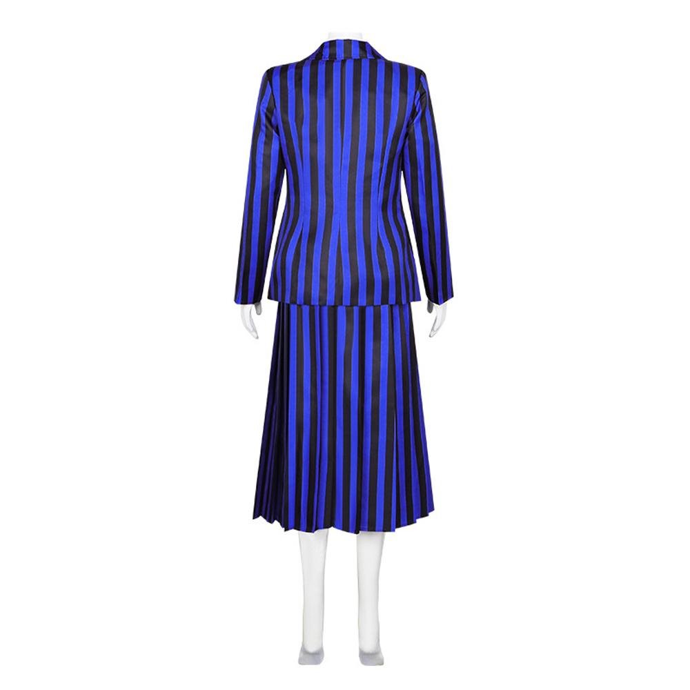 BuyWednesday Costume The Addams Family Cosplay Costumes Skirt Suit For Women Now Cheaper With 3 - 5 Days Ship - PajamasBuy