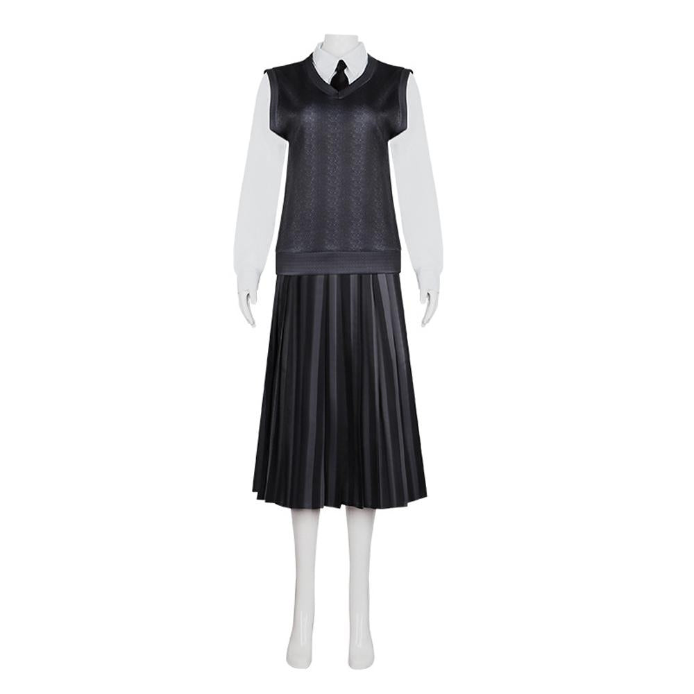 BuyWednesday Costume The Addams Family Cosplay Costumes Skirt Suit For Women Now Cheaper With 3 - 5 Days Ship - PajamasBuy