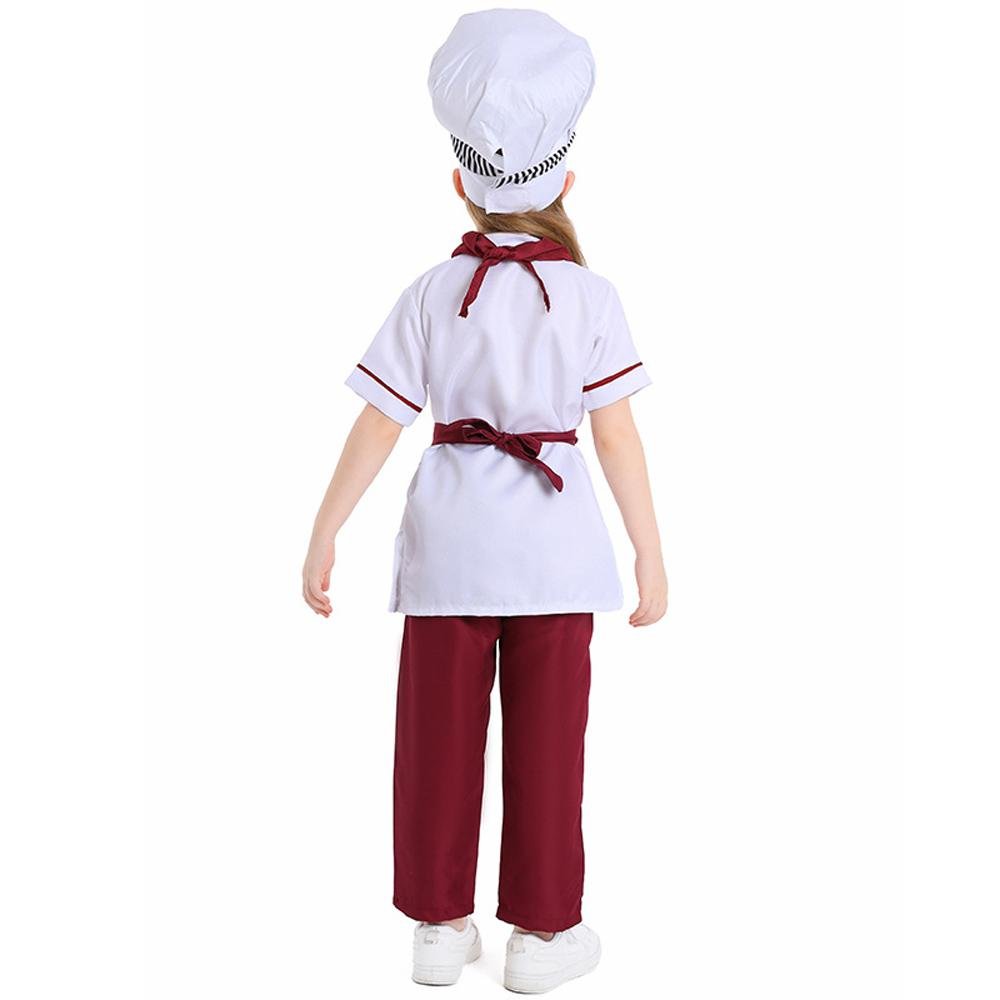 BuyWestern pastry chef costume for Kids Apron and Hat Set Cooking Baking Now Cheaper With 3 - 5 Days Ship - PajamasBuy