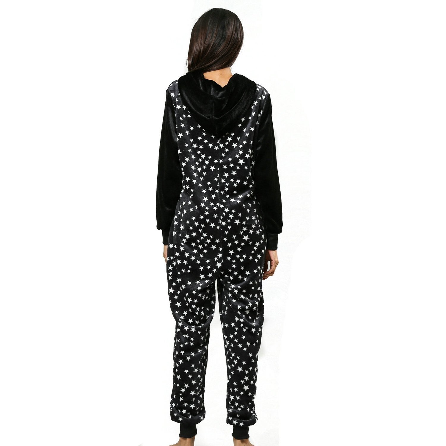 BuyWomen Star Print Hoodie Womens jumpsuits onesies Onesies Pajamas Sleepwear Now Cheaper With 3 - 5 Days Ship - PajamasBuy