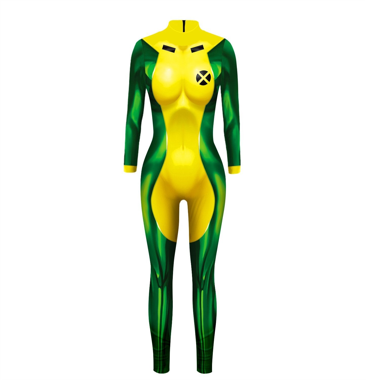 BuyX Men Rogue Halloween Cosplay Costume Zentai Bodycon Jumpsuit Now Cheaper With 3 - 5 Days Ship - PajamasBuy